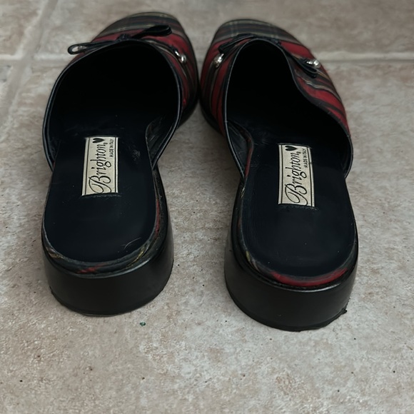 Brighton red plaid Holly slides size 7 1/2 - Picture 3 of 6